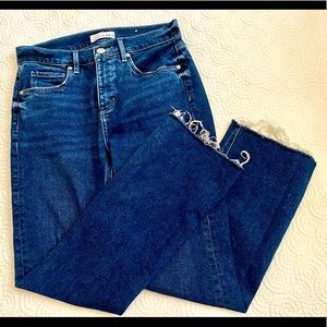 Loft Size 25 (0) Kick Crop Jeans in Dark Indigo